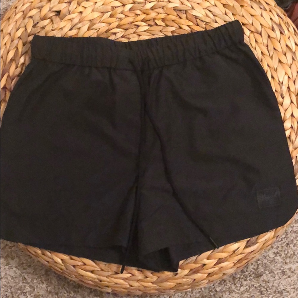 black running shorts